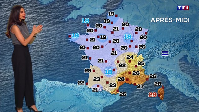 Tatiana Silva - Météo TF1 du 12/09/2025 - Un week-end pluvieux et orageux sur la France, le Pas-de-Calais en alerte ☔️