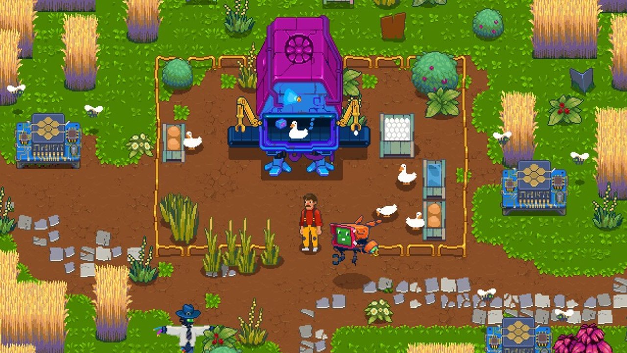 Silicone Heart ist eine Farming Sim, die euch als einzigen Menschen auf einem Planeten voller Roboter abwirft