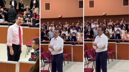 Diploma davası: İmamoğlu, Çelik'e kravatını attı