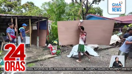 Bahay na sinira ng bagyo, pinaayos ng GMAKF at ng PNP Health Service Nursing Division Chief | 24 Oras