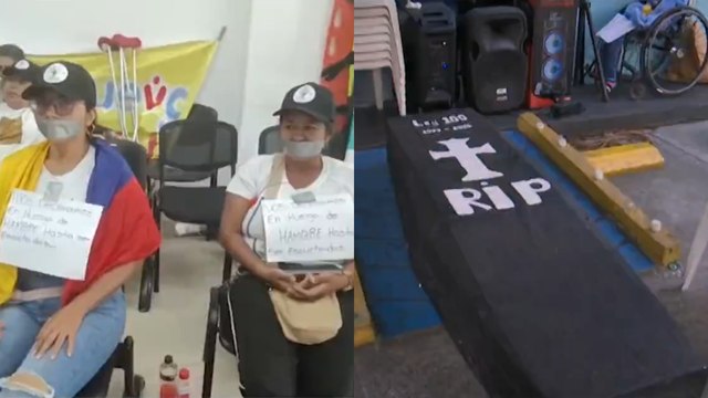 Familias de pacientes de la Nueva EPS están en huelga de hambre por falta de atención y medicamentos