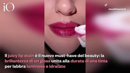 Addio labbra opache, è tempo di "juicy lip stain"
