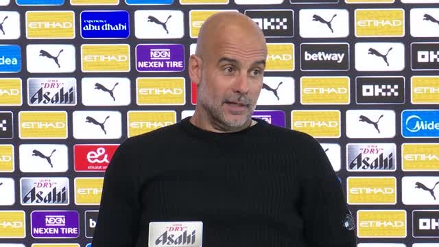 FOOTBALL: Premier League: Manchester City news conference (Guardiola)