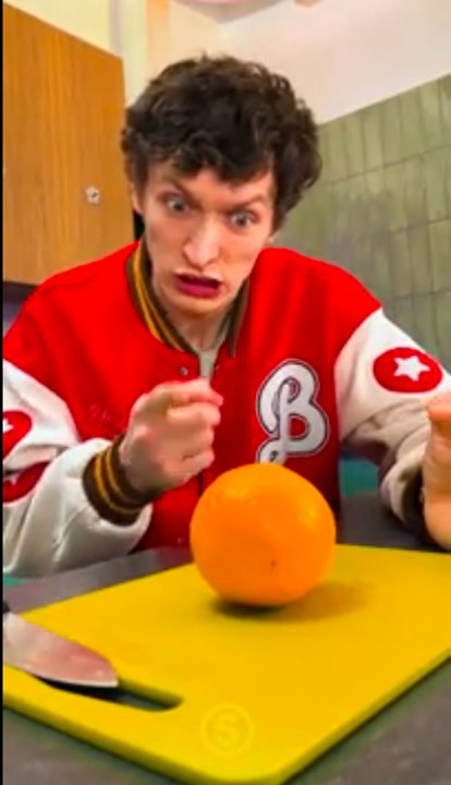 Why Is This Orange So Mad?! 😂🍊 #shorts