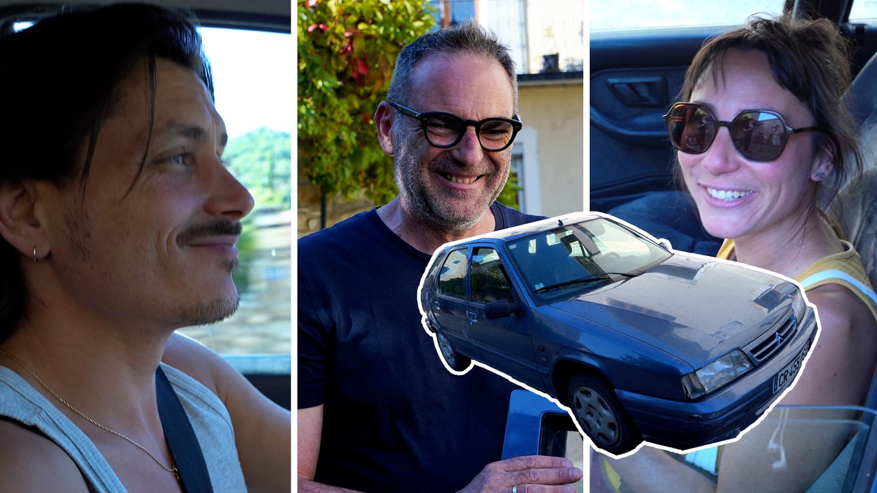 Cette Citroën ZX est partagée par 30 habitants d'un village de la Drôme