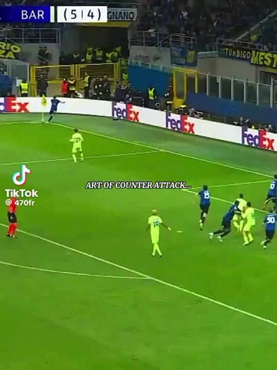 THE ART OF COUNTER ATTACK BUT... WAIT FOR IT #championsleague #footballedit #barcelona #footballtiktok #inter