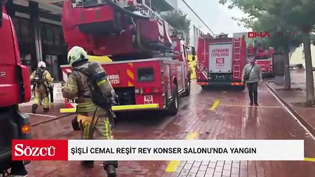 Şişli Cemal Reşit Rey Konser Salonu'nda yangın