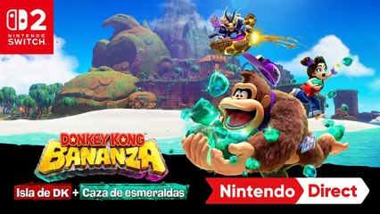 Tráiler de Donkey Kong Bananza - Isla de DK + Caza de esmeraldas