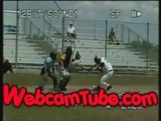 Amateur Fastball Breaks Batters Jaw