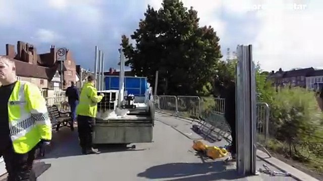 A look at the brand new flood defences in Bewdley.