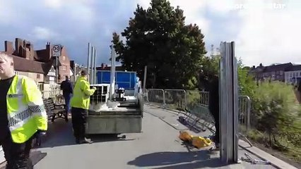 A look at the brand new flood defences in Bewdley.