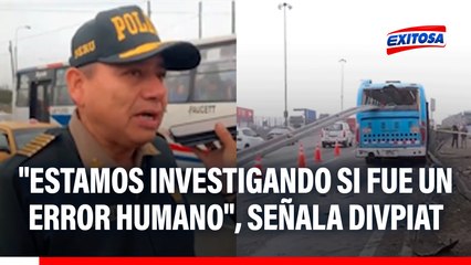 Accidente en Vía de Evitamiento: "Estamos investigando si fue un error humano", señala Divpiat