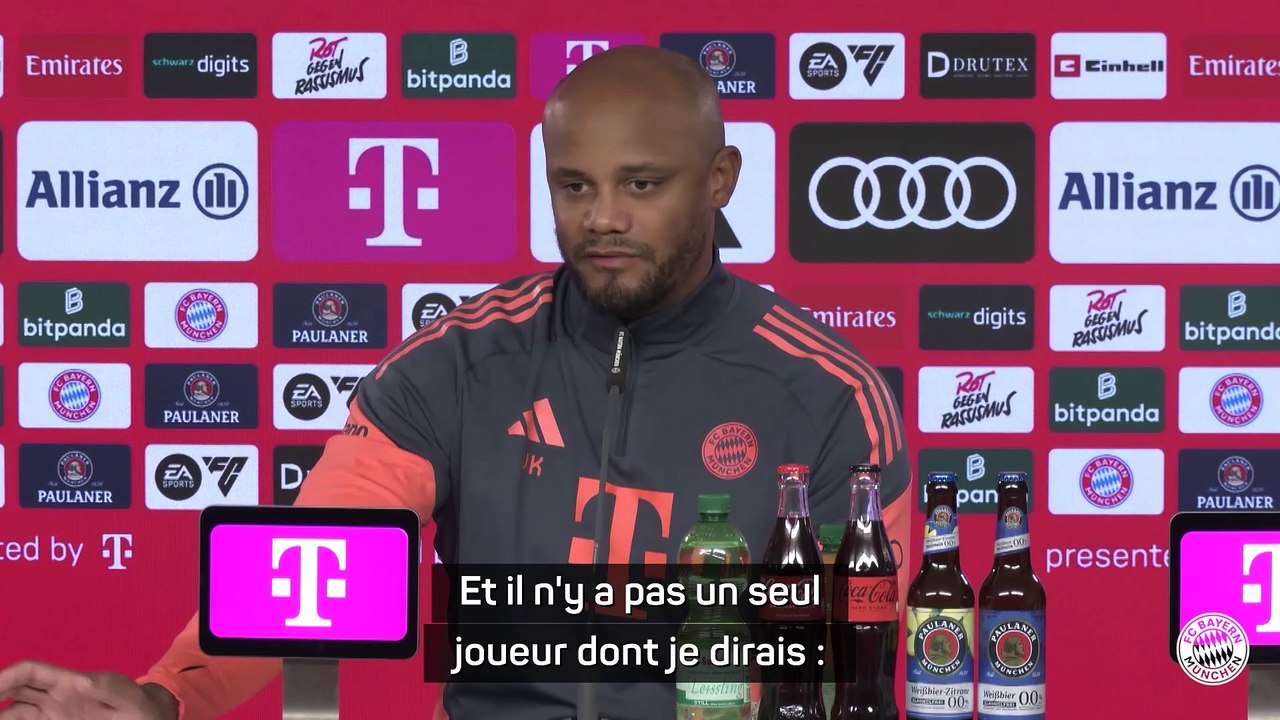 Kompany : "J'aime tout simplement faire jouer chaque joueur"