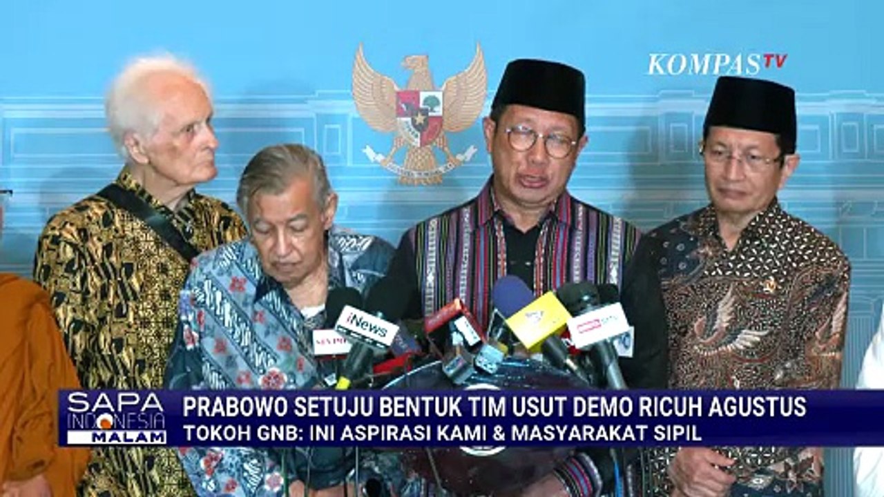 Kata AHY hingga Yusril Soal Tim Investigasi Independen Usut Demo Ricuh Agustus 2025 | SAPA MALAM