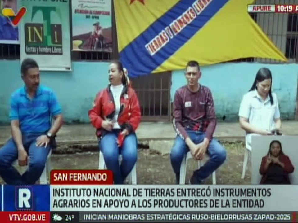 Apure | INTI entregó instrumentos agrarios a productores de la entidad