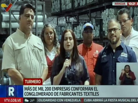 Aragua | El Ministerio de Industrias impulsa la reactivación textil nacional