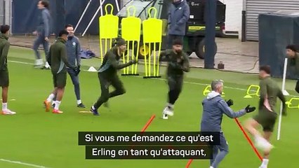 Guardiola répond à Slot et place Haaland "un peu au-dessus" d'Isak