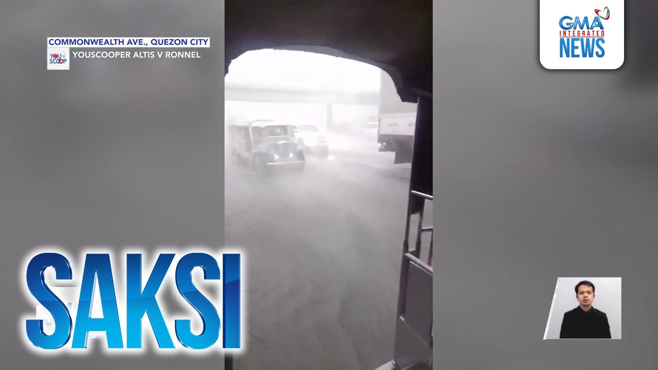 Ilang bahagi ng Metro Manila, binaha dahil sa malakas na ulan ngayong hapon; ilang puno, tumumba | Saksi