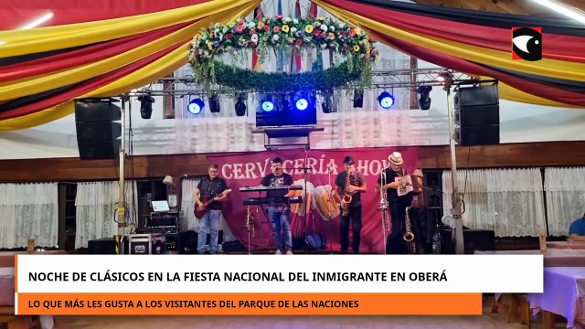 Noche de clásicos en la Fiesta Nacional del Inmigrante en Oberá