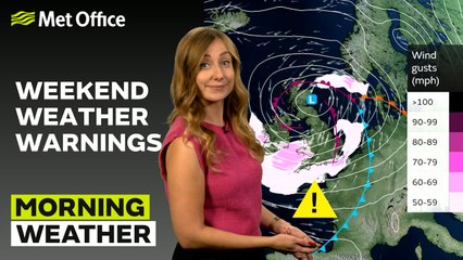 Met Office Friday Morning Weather Forecast 13/09/2025