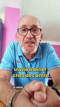 Invité à dîner chez des amis 👍