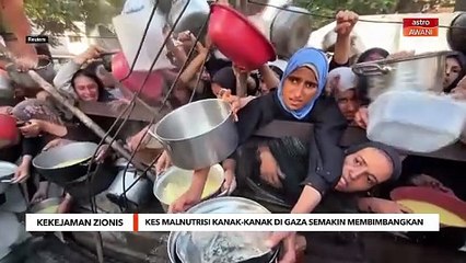 Kes malnutrisi kanak-kanak di Gaza semakin membimbangkan