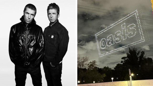 Oasis sorprende a la CDMX con show de drones previo a sus conciertos en el Estadio GNP Seguros