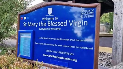 See some of the historical features at a very special West Sussex village church, St Mary the Blessed Virgin in Sompting