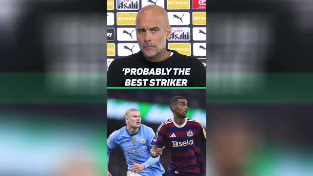 Guardiola delivers verdict on Haaland-Isak debate