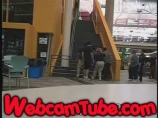Moron In Wheelchair Goes Down Stairs