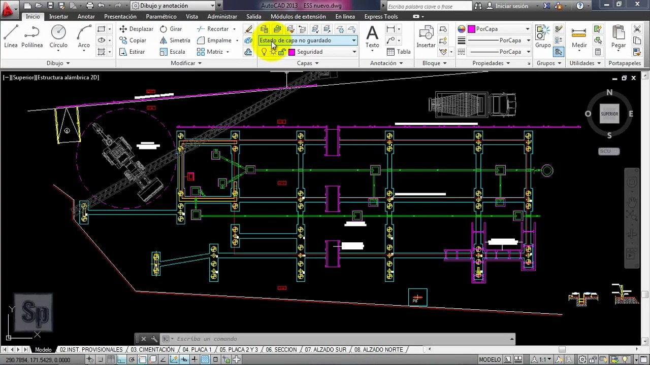 Autocad - Herramientas de capas, igualar capas, aislar, desactivar. Tutorial en español HD