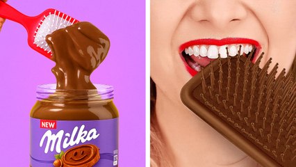 FOOD HACKS TO SNEAK SNACKS ANYWHERE || Funny Food Fails And Tricks By 123 GO! GOLD