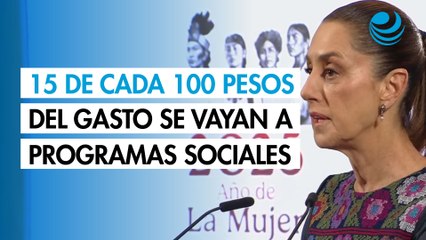 Sheinbaum propone que 15 de cada 100 pesos del gasto se vayan a programas y proyectos prioritarios