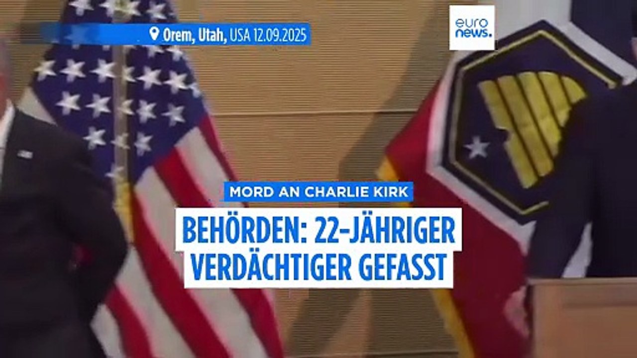 'Wir haben ihn': Gouverneur von Utah bestätigt Festnahme nach Mord an Charlie Kirk