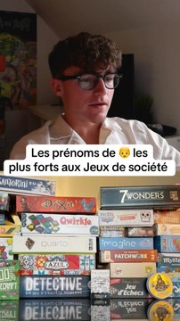 Les prénoms de garçons les plus forts aux jeux de société