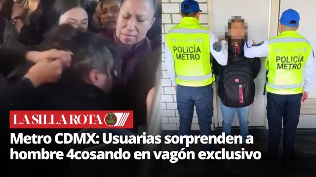 Pasajeras detienen a hombre disfrazado en vagón de mujeres del Metro CDMX