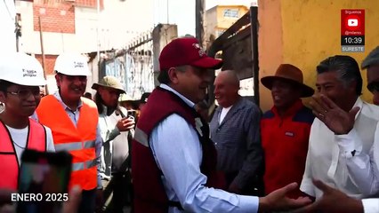 Obras de rehabilitación en calle San Agustín Millán, Toluca, registran un avance del 65%