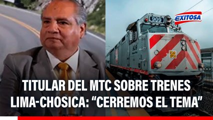 César Sandoval niega que esté buscando politizar los trenes de Lima-Chosica: "Cerremos el tema"