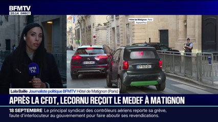 Après la CFDT, Sébastien Lecornu, nouveau Premier ministre a reçu le Medef à Matignon