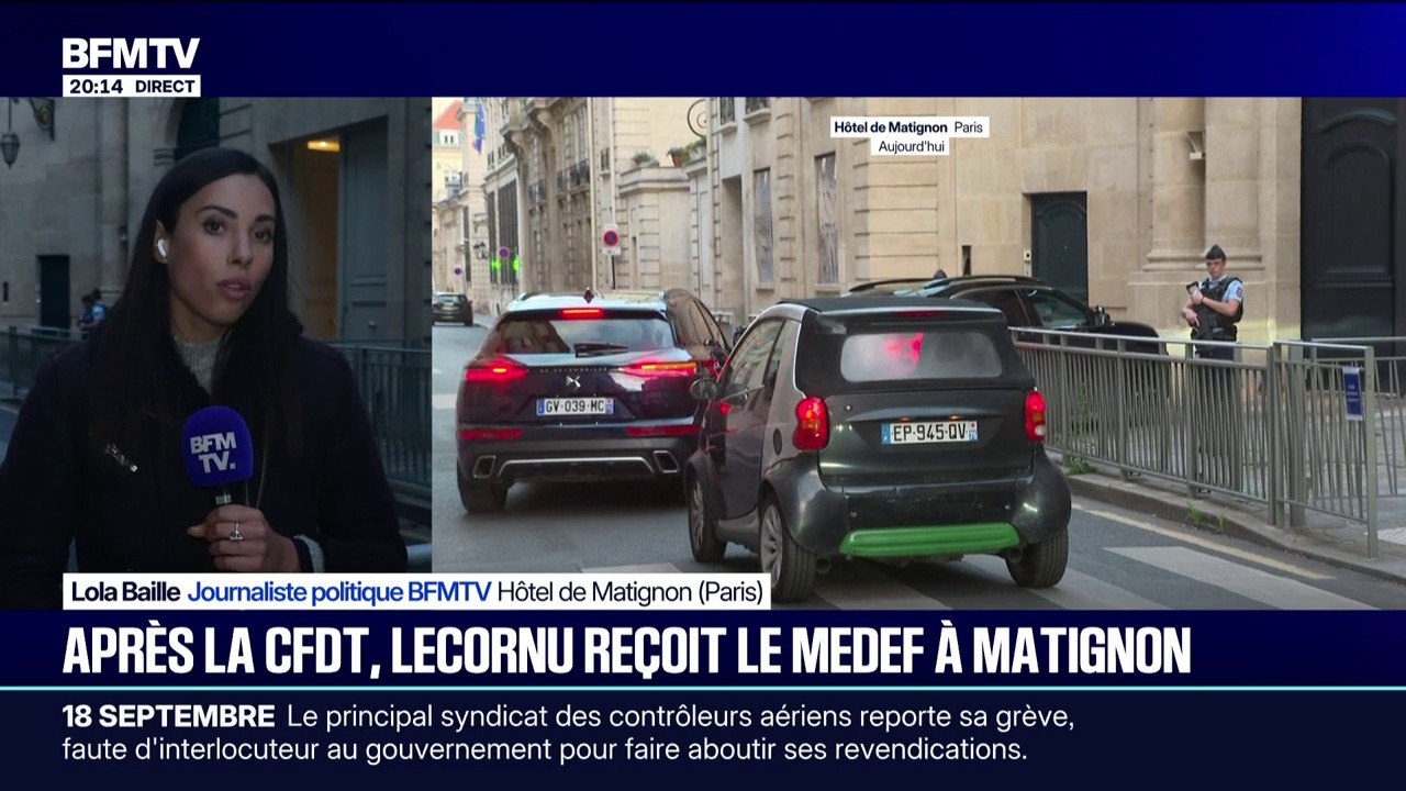Après la CFDT, Sébastien Lecornu, nouveau Premier ministre a reçu le Medef à Matignon