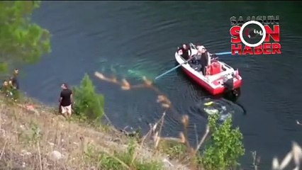 Otomobil Kızılırmak'a uçtu: Anne ile çocuğu öldü, doktor baba yaralandı