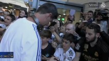 Espectacular recibimiento a los jugadores del Real Madrid en San Sebastián