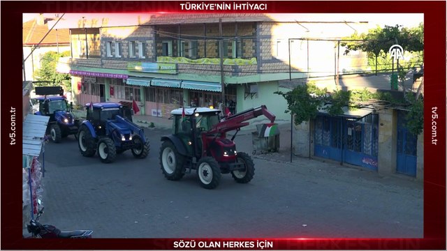 Köy halkından Filistin ve Küresel Sumud Filosu'na destek eylemi
