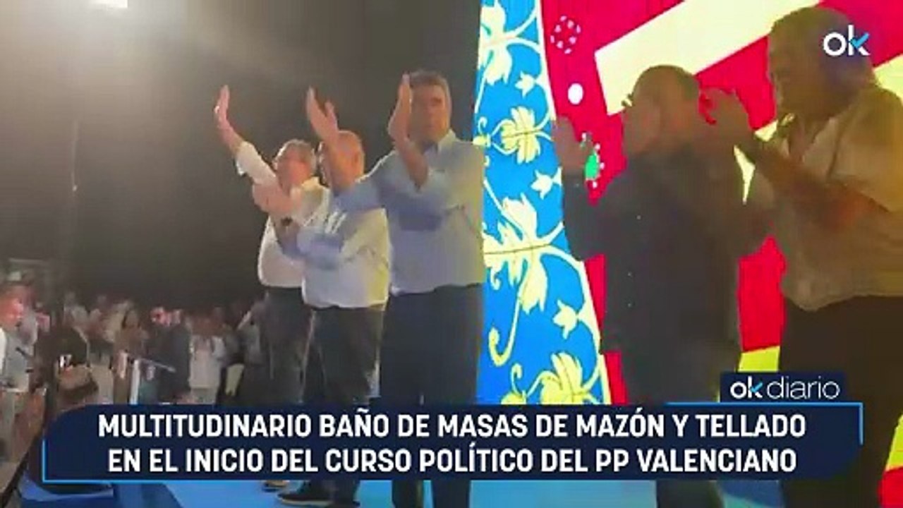 Multitudinario baño de masas de Mazón y Tellado en el inicio del curso político del PP valenciano