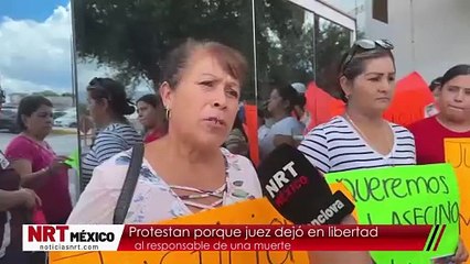 Protestan porque juez dejó en libertad al responsable de una muerte