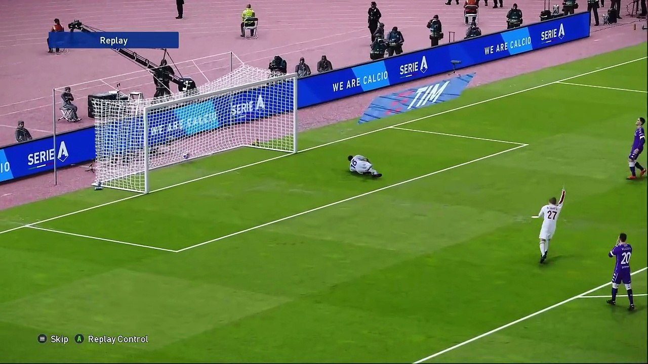 Unforgettable Clash! AC Milan vs Fiorentina – Spectacular Goals  PES 2021