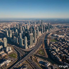 "Epic Drone Footage of City Skyline & Highways"