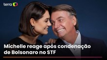 Michelle defende Bolsonaro após condenação no STF: 'Já fez história'