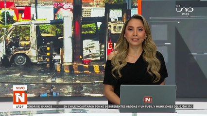 MINIBÚS SE INCENDIÓ EN UN SURTIDOR