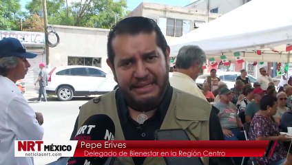 Celebran con fiesta mexicana a adultos mayores en el Banco del Bienestar de Monclova